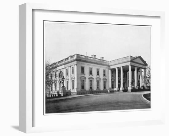 The White House, Washington Dc, Late 19th Century-John L Stoddard-Framed Giclee Print