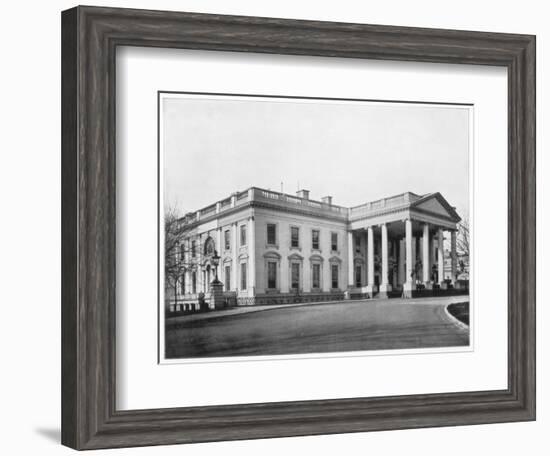 The White House, Washington Dc, Late 19th Century-John L Stoddard-Framed Giclee Print