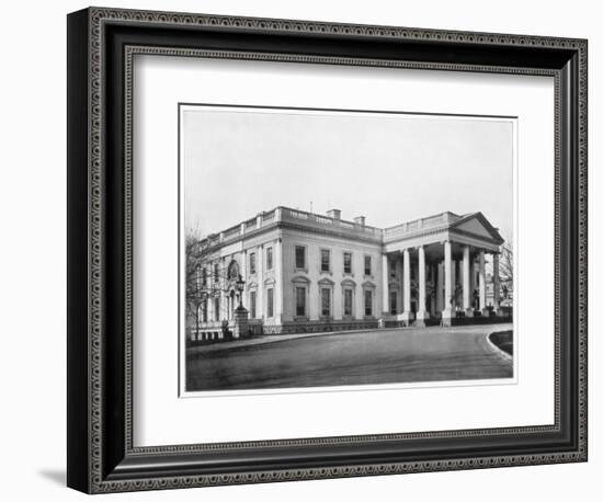 The White House, Washington Dc, Late 19th Century-John L Stoddard-Framed Giclee Print