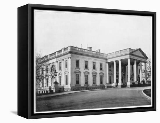 The White House, Washington Dc, Late 19th Century-John L Stoddard-Framed Premier Image Canvas