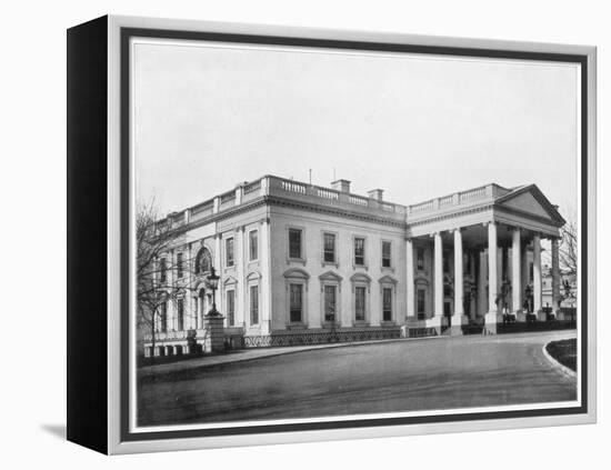 The White House, Washington Dc, Late 19th Century-John L Stoddard-Framed Premier Image Canvas