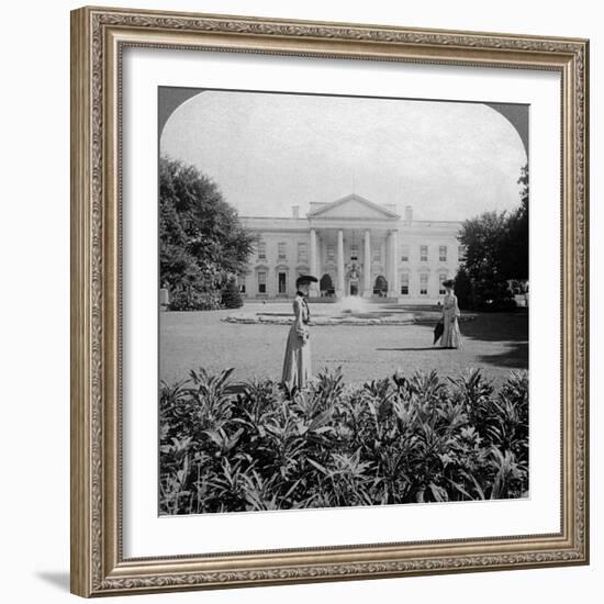 The White House, Washington Dc, USA, C Late 19th Century-Underwood & Underwood-Framed Photographic Print