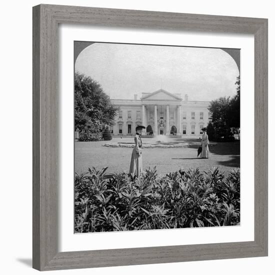 The White House, Washington Dc, USA, C Late 19th Century-Underwood & Underwood-Framed Photographic Print