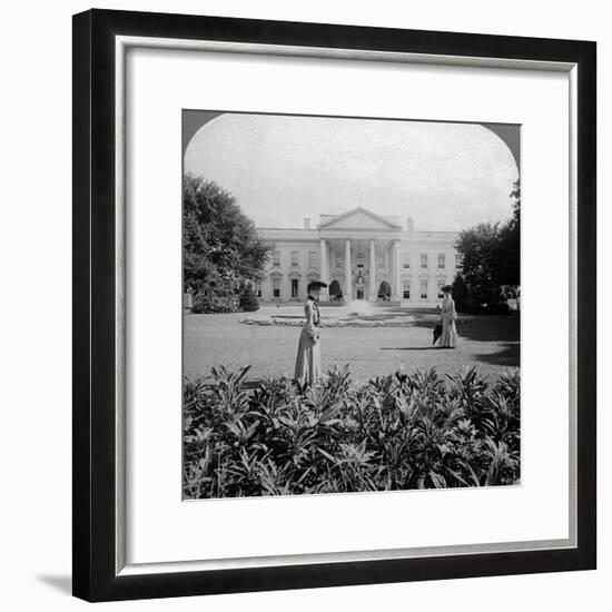 The White House, Washington Dc, USA, C Late 19th Century-Underwood & Underwood-Framed Photographic Print