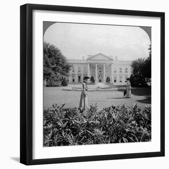 The White House, Washington Dc, USA, C Late 19th Century-Underwood & Underwood-Framed Photographic Print