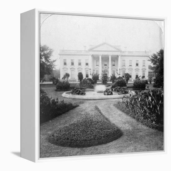 The White House, Washington, Dc., USA, Late 19th Century-Underwood & Underwood-Framed Premier Image Canvas