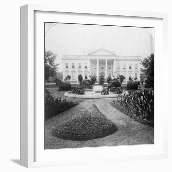 The White House, Washington, Dc., USA, Late 19th Century-Underwood & Underwood-Framed Photographic Print