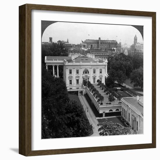 The White House, Washington Dc, Usa-Underwood & Underwood-Framed Photographic Print