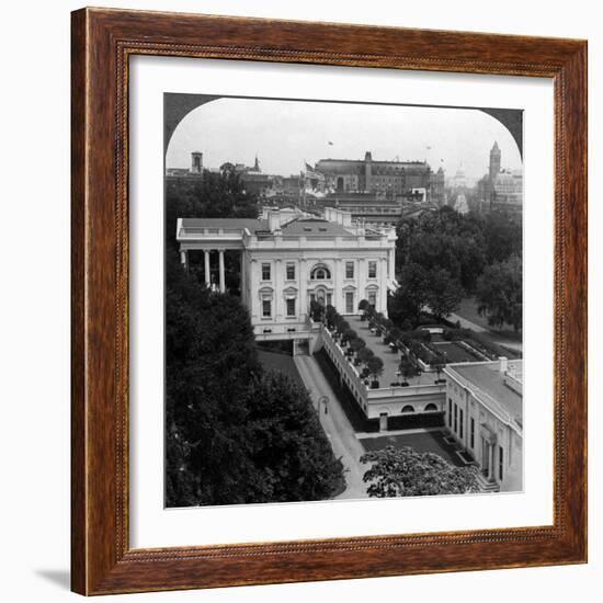The White House, Washington Dc, Usa-Underwood & Underwood-Framed Photographic Print