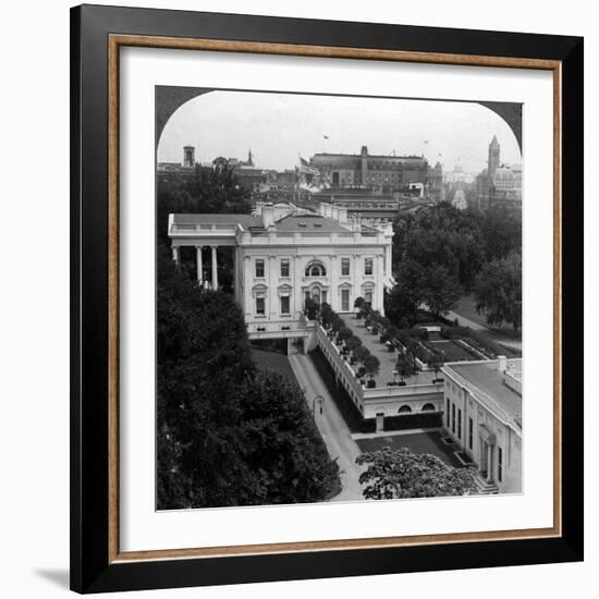 The White House, Washington Dc, Usa-Underwood & Underwood-Framed Photographic Print