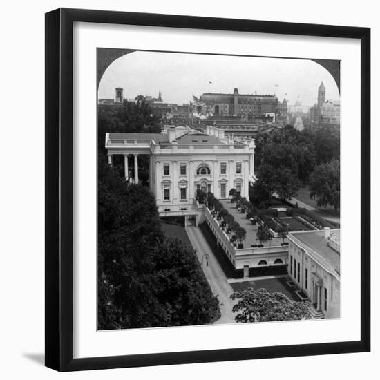 The White House, Washington Dc, Usa-Underwood & Underwood-Framed Photographic Print