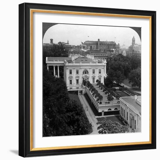 The White House, Washington Dc, Usa-Underwood & Underwood-Framed Photographic Print