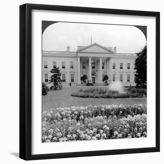 The White House, Washington Dc, Usa-Underwood & Underwood-Framed Photographic Print