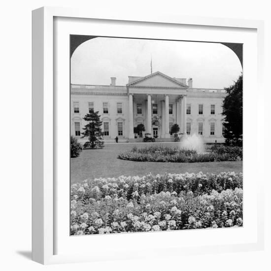 The White House, Washington Dc, Usa-Underwood & Underwood-Framed Photographic Print