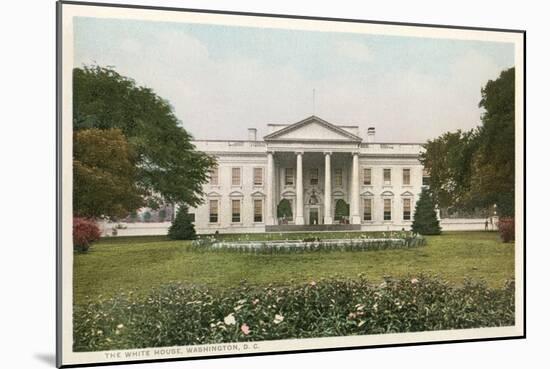 The White House-null-Mounted Art Print