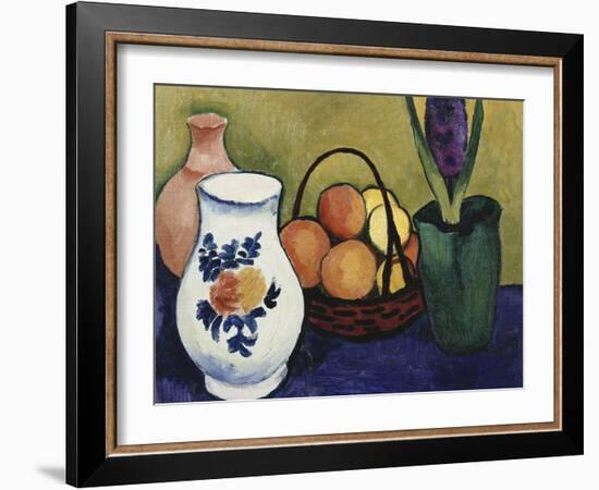 The White Jug with Flower and Fruit, 1910-Auguste Macke-Framed Giclee Print