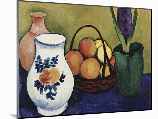 The White Jug with Flower and Fruit, 1910-Auguste Macke-Mounted Giclee Print