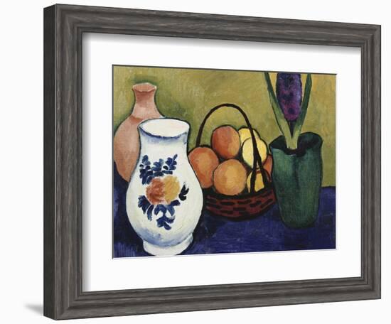 The White Jug with Flower and Fruit, 1910-Auguste Macke-Framed Giclee Print