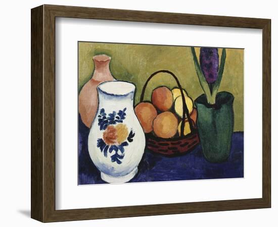 The White Jug with Flower and Fruit, 1910-Auguste Macke-Framed Giclee Print