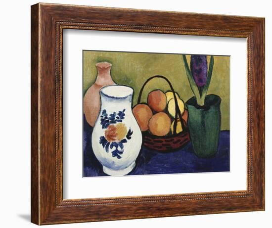 The White Jug with Flower and Fruit, 1910-Auguste Macke-Framed Giclee Print