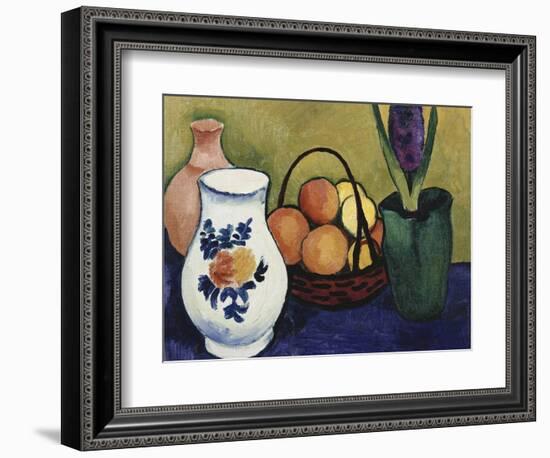 The White Jug with Flower and Fruit, 1910-Auguste Macke-Framed Giclee Print