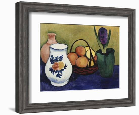 The White Jug with Flower and Fruit, 1910-August Macke-Framed Giclee Print