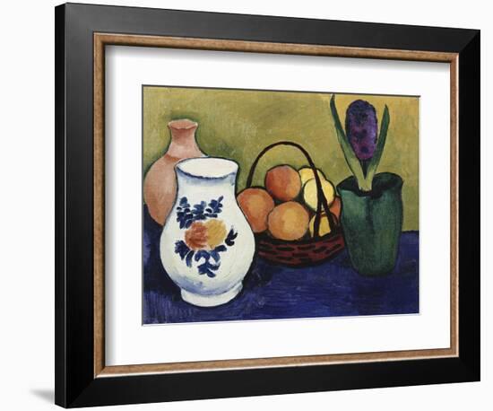 The White Jug with Flower and Fruit, 1910-August Macke-Framed Giclee Print