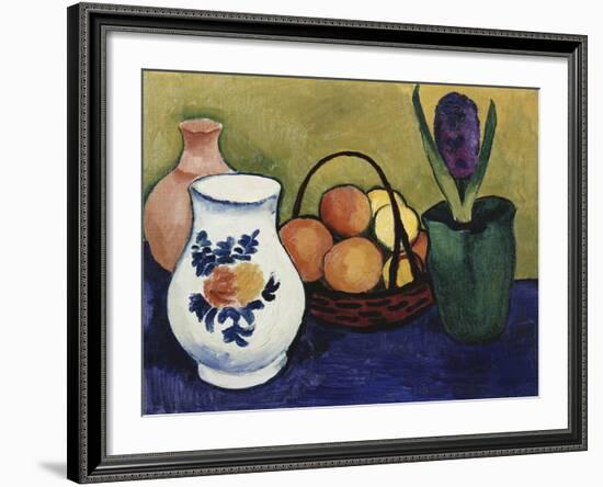 The White Jug with Flower and Fruit, 1910-August Macke-Framed Giclee Print