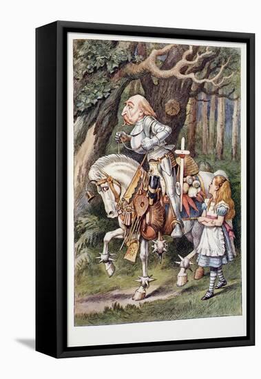 The White Knight, Alice's Adventures in Wonderland and through the Looking-Glass and What Alice Fou-John Tenniel-Framed Premier Image Canvas