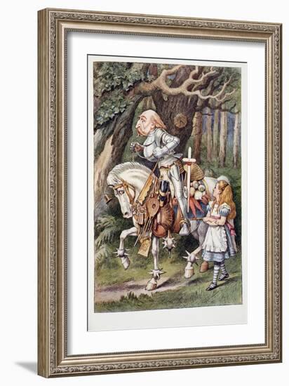 The White Knight, Alice's Adventures in Wonderland and through the Looking-Glass and What Alice Fou-John Tenniel-Framed Giclee Print