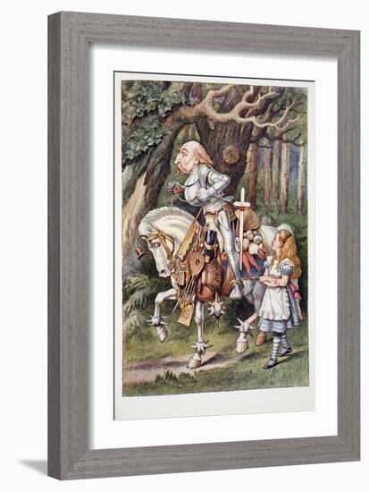 The White Knight, Alice's Adventures in Wonderland and through the Looking-Glass and What Alice Fou-John Tenniel-Framed Giclee Print