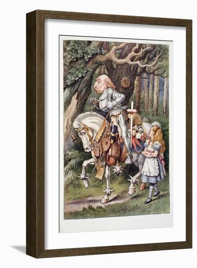 The White Knight, Alice's Adventures in Wonderland and through the Looking-Glass and What Alice Fou-John Tenniel-Framed Giclee Print