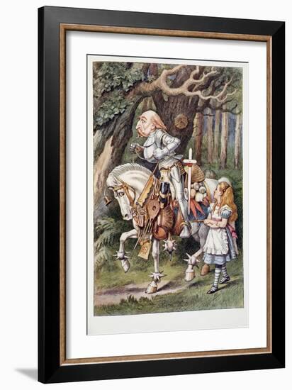 The White Knight, Alice's Adventures in Wonderland and through the Looking-Glass and What Alice Fou-John Tenniel-Framed Giclee Print