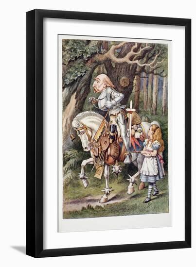 The White Knight, Alice's Adventures in Wonderland and through the Looking-Glass and What Alice Fou-John Tenniel-Framed Giclee Print