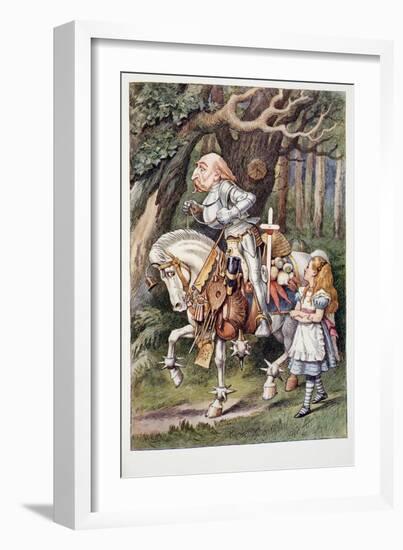 The White Knight, Alice's Adventures in Wonderland and through the Looking-Glass and What Alice Fou-John Tenniel-Framed Giclee Print