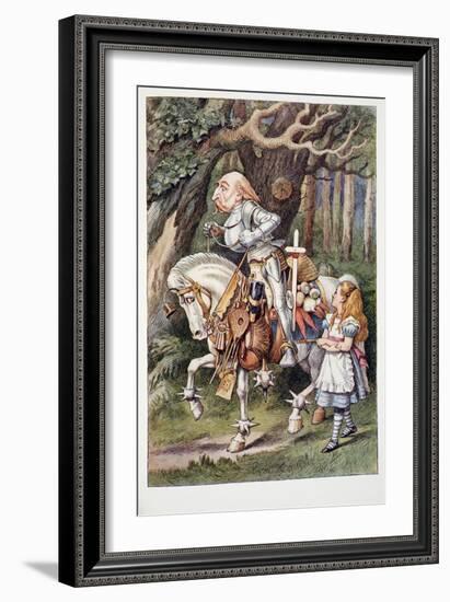 The White Knight, Alice's Adventures in Wonderland and through the Looking-Glass and What Alice Fou-John Tenniel-Framed Giclee Print