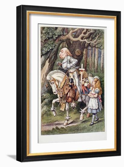 The White Knight, Alice's Adventures in Wonderland and through the Looking-Glass and What Alice Fou-John Tenniel-Framed Giclee Print