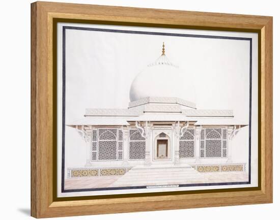 The White Marble Tomb of Seliem Chistie, C. 1815 (Pencil, Pen and Ink, W/C)-null-Framed Premier Image Canvas