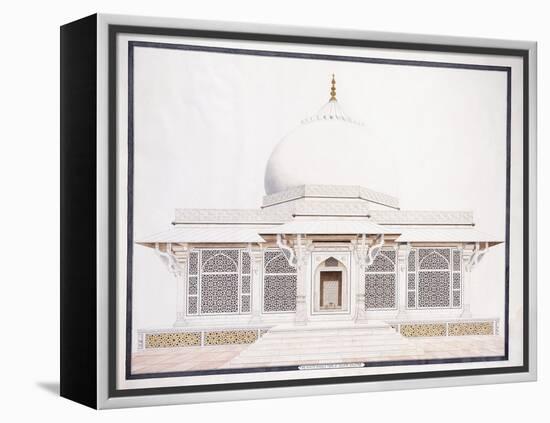 The White Marble Tomb of Seliem Chistie, C. 1815 (Pencil, Pen and Ink, W/C)-null-Framed Premier Image Canvas