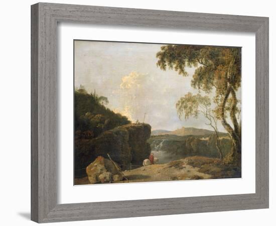 The White Monk-Joseph Wright of Derby-Framed Giclee Print