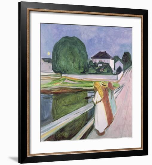 The White Night, 1903-Edvard Munch-Framed Premium Giclee Print