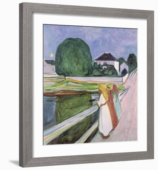 The White Night, 1903-Edvard Munch-Framed Premium Giclee Print