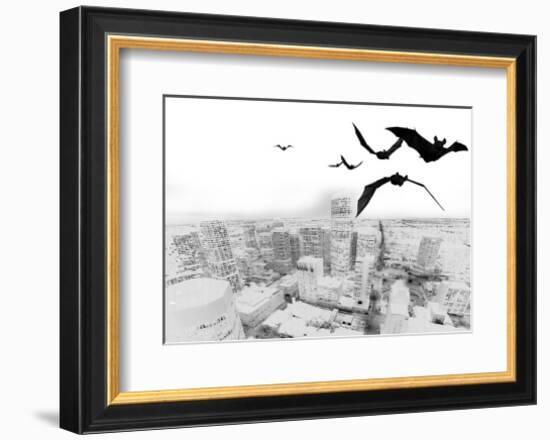 The White Night-Rosa Mesa-Framed Art Print