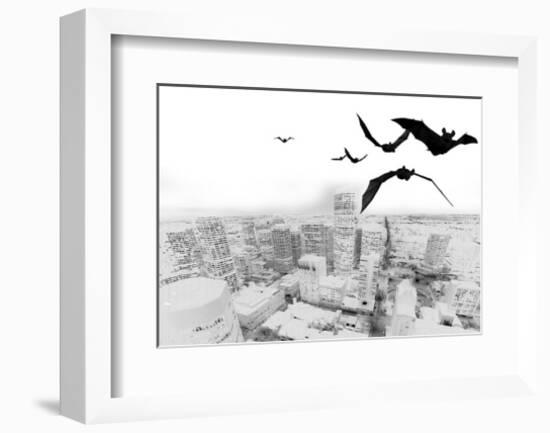 The White Night-Rosa Mesa-Framed Art Print