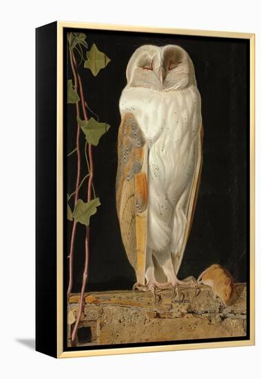 The White Owl: 'Alone and Warming His Five Wits, the White Owl in the Belfry Sits', 1856-William J. Webbe-Framed Premier Image Canvas