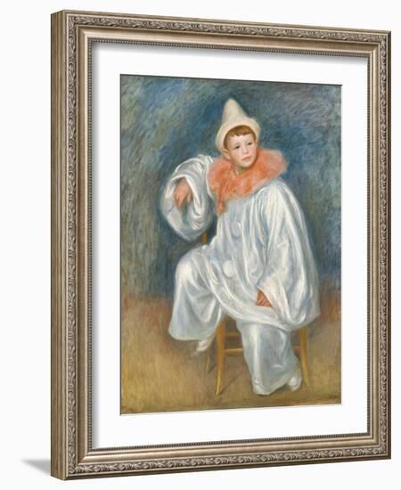 The White Pierrot, 1901/02-Pierre-Auguste Renoir-Framed Giclee Print