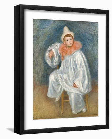 The White Pierrot, 1901/02-Pierre-Auguste Renoir-Framed Giclee Print