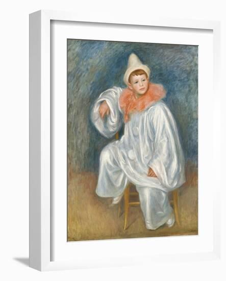 The White Pierrot, 1901/02-Pierre-Auguste Renoir-Framed Giclee Print