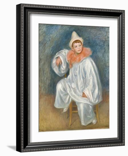 The White Pierrot, 1901/02-Pierre-Auguste Renoir-Framed Giclee Print