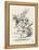 The White Rabbit in Herald's Costume-John Tenniel-Framed Premier Image Canvas